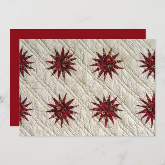 Sunburst Quilt Invitation (Front/Back)