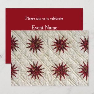 Sunburst Quilt Invitation