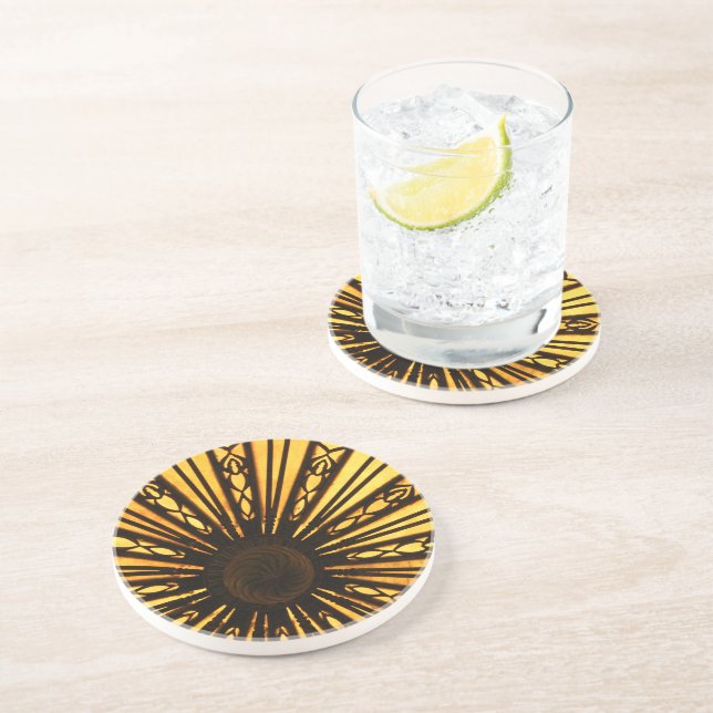 Sunburst Sandstone Coaster (Side)