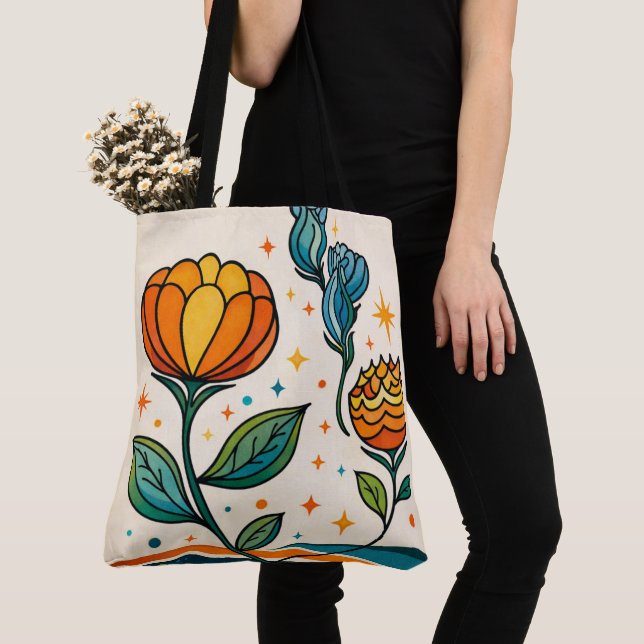 Sunburst Serenade Tote Bag (Close Up)