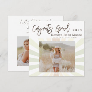 Sunburst Square Graduation Announcement