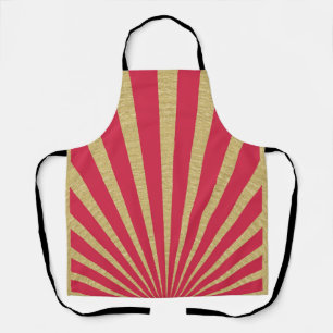 Sunburst stripes posters apron