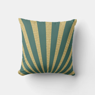 Sunburst stripes posters cushion