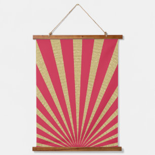 Sunburst stripes posters hanging tapestry