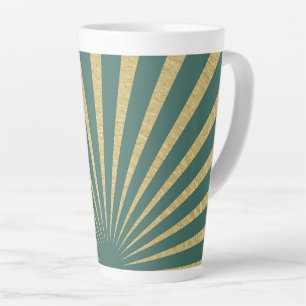 Sunburst stripes posters latte mug
