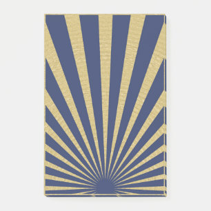 Sunburst stripes posters post-it notes