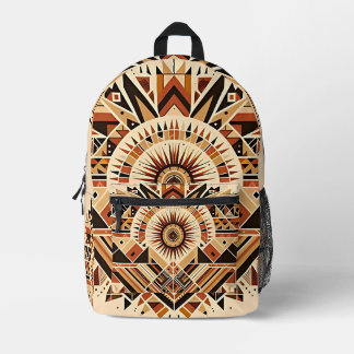 Sunburst Tribal Geometric Backpack