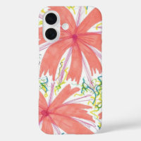 Sunburst Tropical Flower Pattern