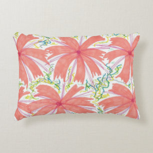 Sunburst Tropical Flower Pattern Decorative Cushion