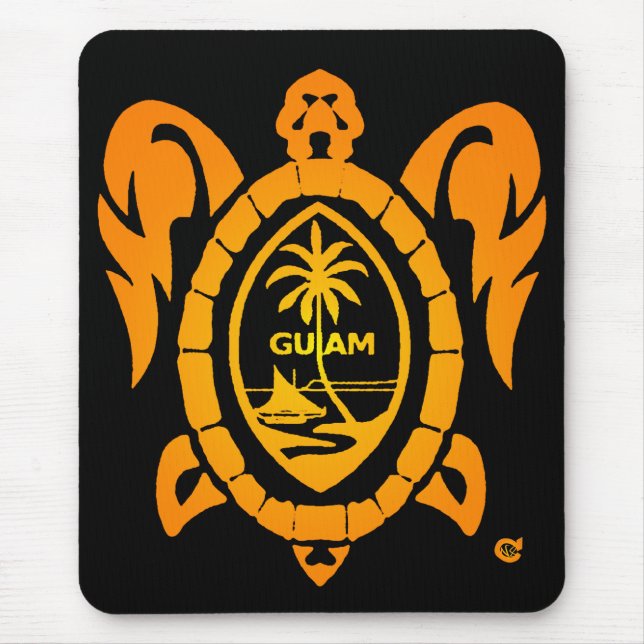 sunburst turtle mouse pad (Front)