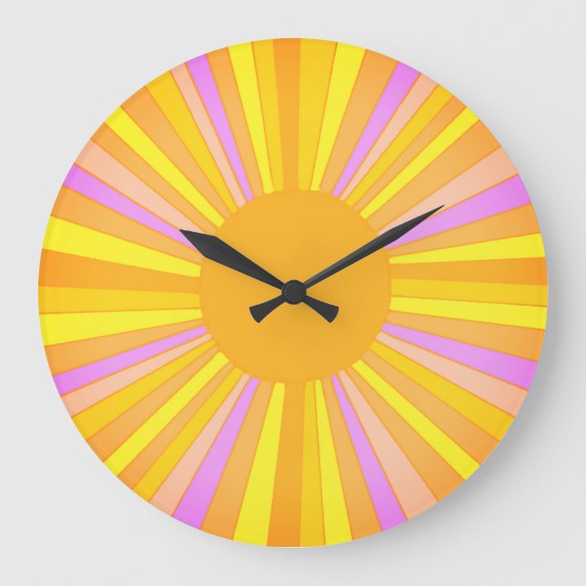 Sunburst Wall Clock (Front)