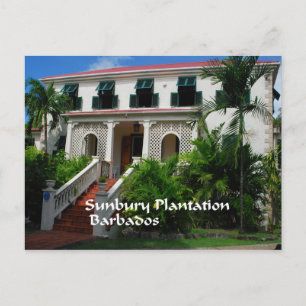 Sunbury Plantation in Barbados Postcard