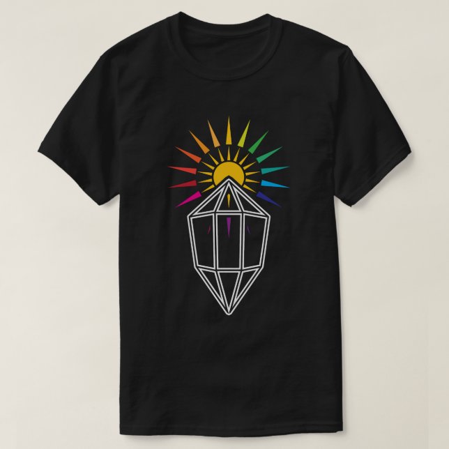 suncatcher prism geometric crystal T-Shirt (Design Front)