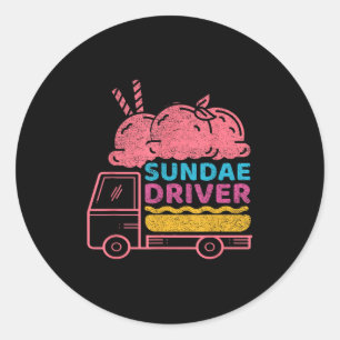 Sundae Driver Weed Strain  Classic Round Sticker