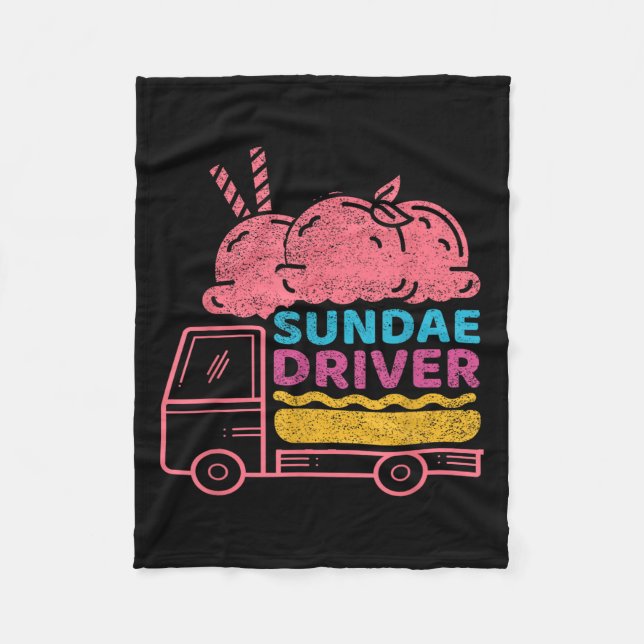 Sundae Driver Weed Strain  Fleece Blanket (Front)