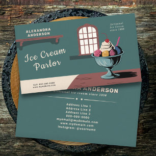 Sundae - Ice Cream Parlour Business Card