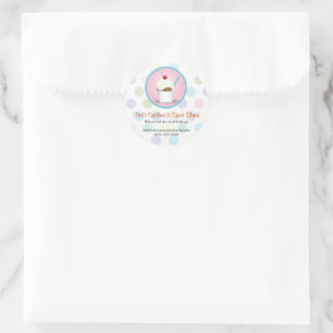 Sundae Shop Classic Round Sticker