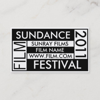 SUNDANCE FILM FESTIVAL 2011 BUSINESS CARD