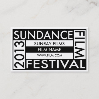 Sundance Film Festival 2013 Business Card
