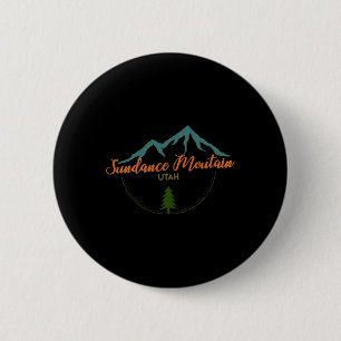 Sundance Mountain Utah Adventure Skiing Snowboard 6 Cm Round Badge