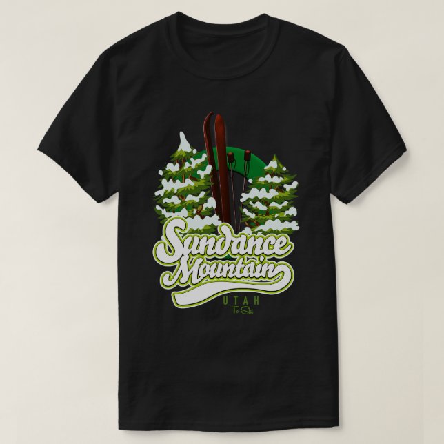 Sundance Mountain Utah Ski T-Shirt (Design Front)