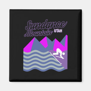 Sundance Mountain Utah Usa Ski Resort Snowboarding Magnet