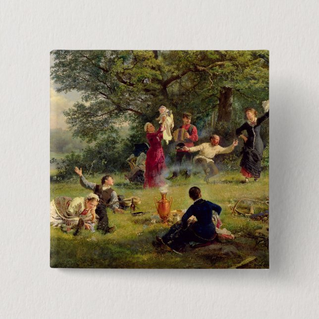 Sunday, 1884 15 cm square badge (Front)