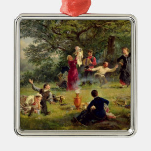 Sunday, 1884 metal tree decoration