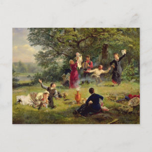 Sunday, 1884 postcard