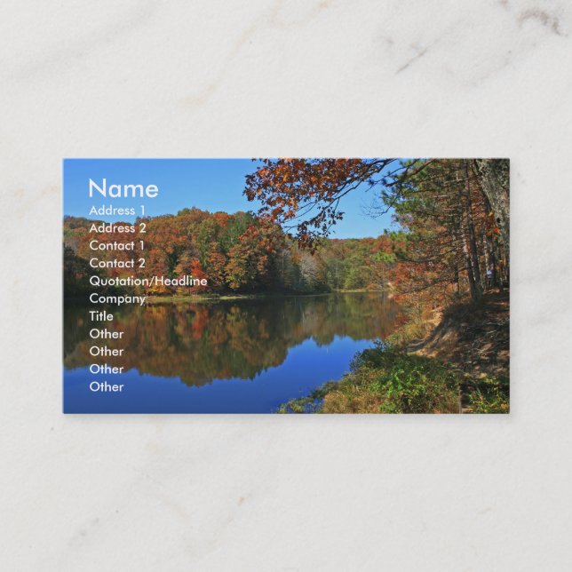 Sunday Afternoon Business Card (Front)