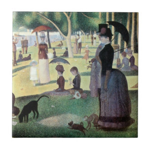 Sunday Afternoon, Island La Grande Jatte by Seurat Ceramic Tile