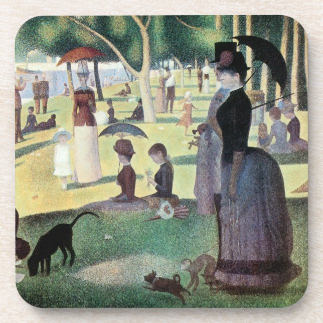 Sunday Afternoon, Island La Grande Jatte by Seurat Coaster (Front)