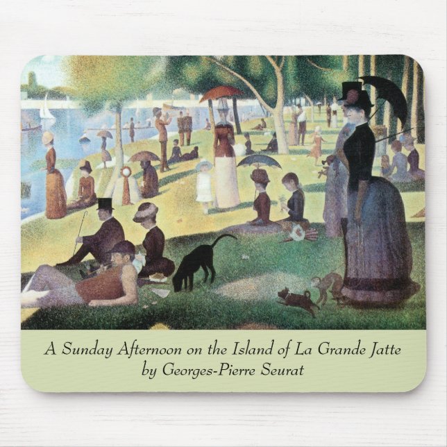 Sunday Afternoon, Island La Grande Jatte by Seurat Mouse Pad (Front)