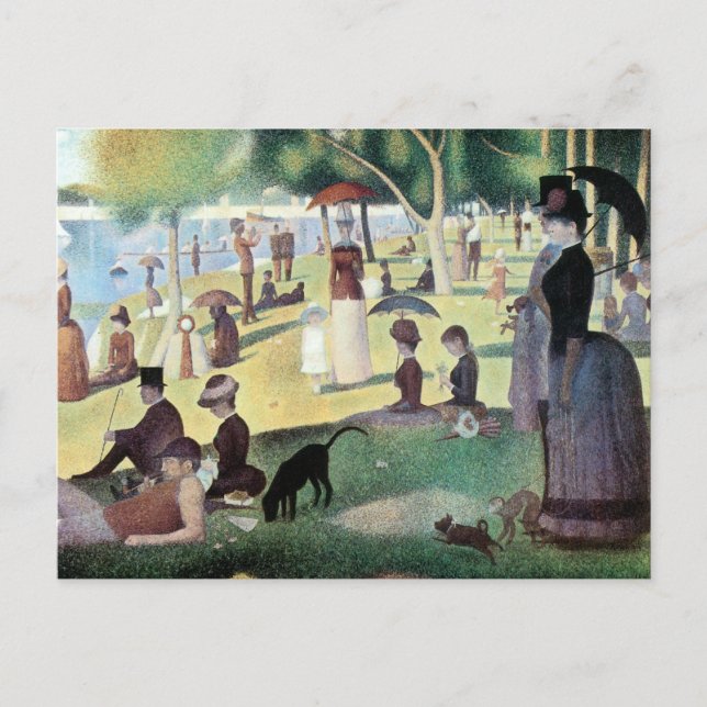 Sunday Afternoon, Island La Grande Jatte by Seurat Postcard (Front)