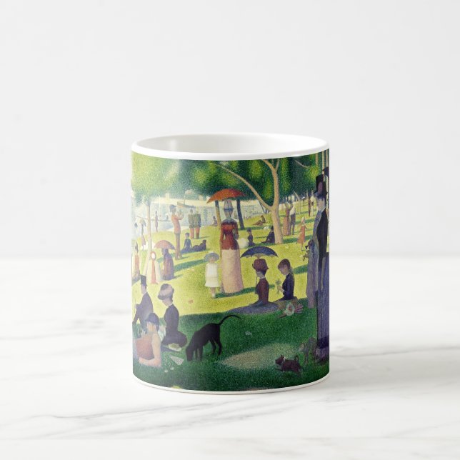 Sunday afternoon on La Grande by Georges Seurat Coffee Mug (Center)