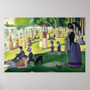 Sunday afternoon on La Grande by Georges Seurat Poster
