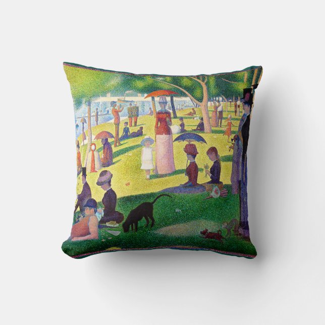 Sunday Afternoon On The Island Of La Grande Jatte Cushion (Front)
