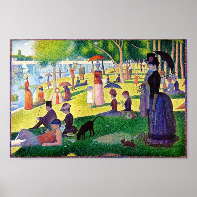 Sunday Afternoon On The Island Of La Grande Jatte Poster (Front)