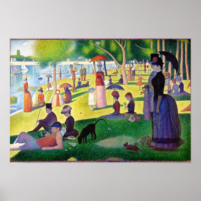 Sunday Afternoon On The Island Of La Grande Jatte Poster (Front)