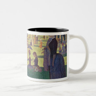 Sunday Afternoon on the Island of La Grande Two-Tone Coffee Mug