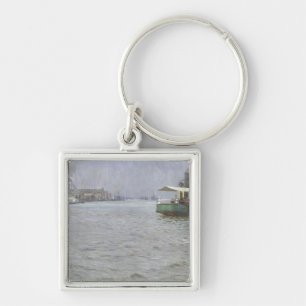 Sunday Atmosphere on the Elbe Key Ring