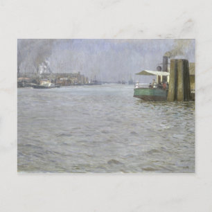 Sunday Atmosphere on the Elbe Postcard