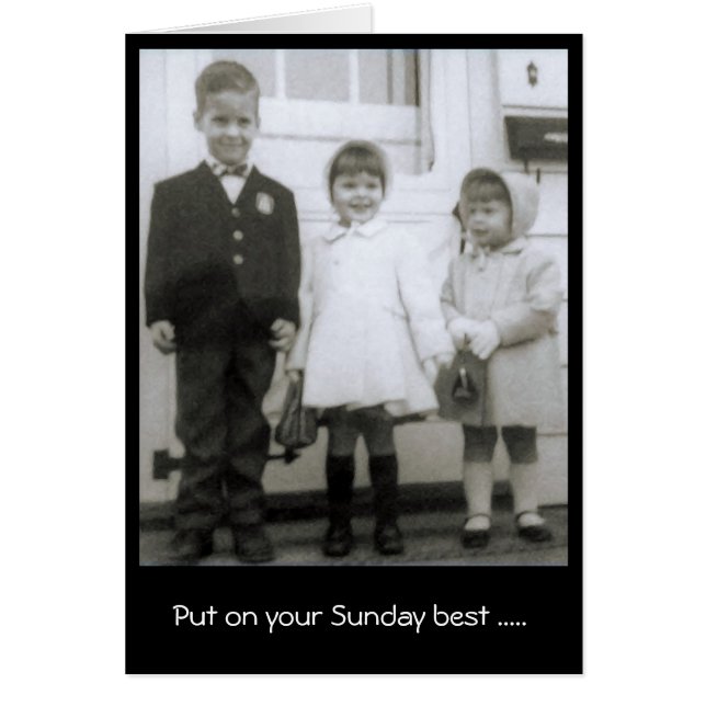 Sunday Best Celebrate Card (Front)