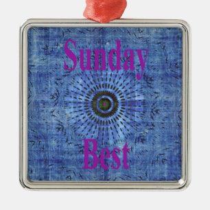 Sunday Best Metal Ornament