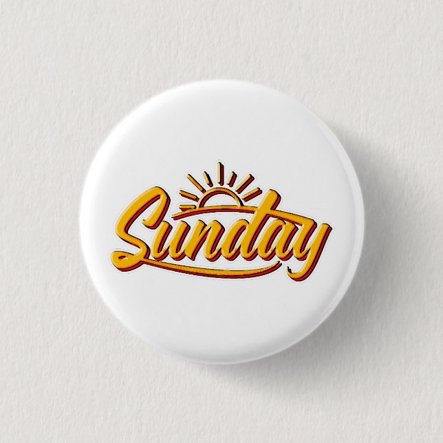 SUNDAY BEST SUMMER 3 CM ROUND BADGE (Front)