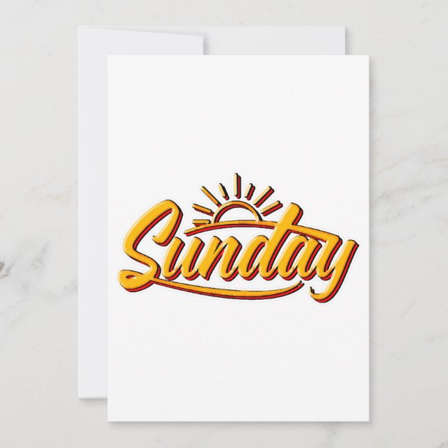 SUNDAY BEST SUMMER INVITATION (Front)