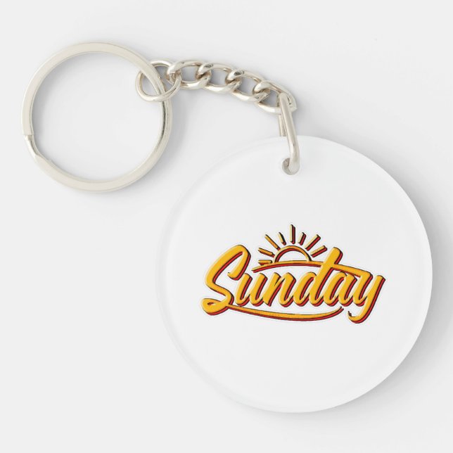 SUNDAY BEST SUMMER KEY RING (Front)