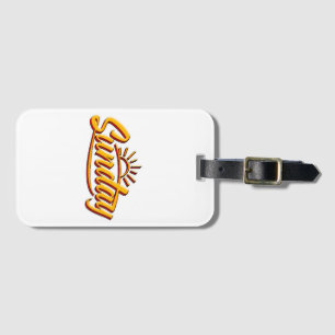 SUNDAY BEST SUMMER LUGGAGE TAG