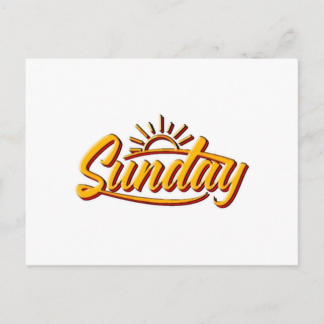 SUNDAY BEST SUMMER POSTCARD (Front)