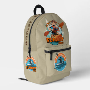 Sunday Break Printed Backpack
